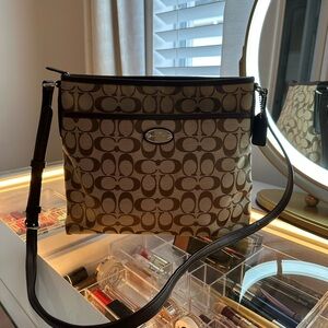 Coach crossbody canvas bag!